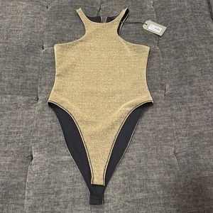 Allsaints gold body suite
